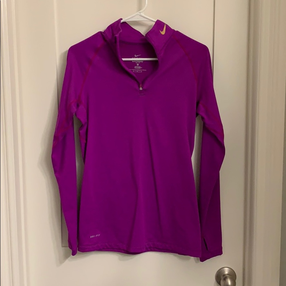 Nike 3/4 zip fleece lined pull over